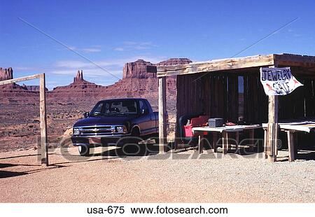 Stock Photography - Navajo Stall in Arizona Desert. Fotosearch