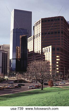 Office Blocks in Downtown Denver Colorado View Large Photo Image Stock Photo - Office Blocks in Downtown Denver Colorado. Fotosearch