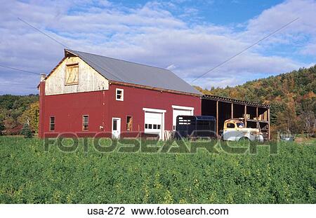 Old Barn And Truck New Hampshire America USA View Large Photo Image Stock Image - Old Barn And Truck New Hampshire America USA. Fotosearch