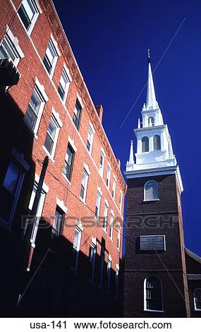 Old North Church Boston America USA View Large Photo Image Stock Image - Old North Church Boston America USA. Fotosearch