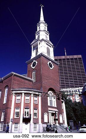 Park Street Church Boston USA View Large Photo Image Stock Image - Park Street Church Boston USA. Fotosearch