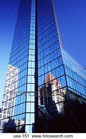 Reflection on John Hancock Tower Boston USA View Large Photo Image Stock Image - Reflection on John Hancock Tower Boston USA. Fotosearch