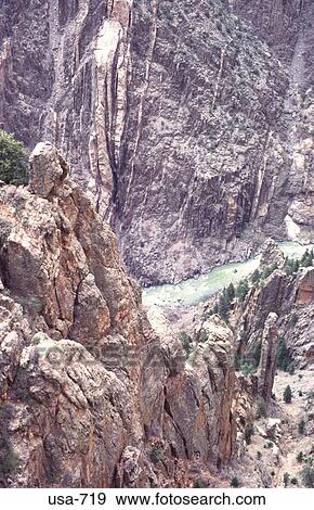 River Running through Gorge Black Canyon Colorado View Large Photo Image Stock Photo - River Running through Gorge Black Canyon Colorado. Fotosearch