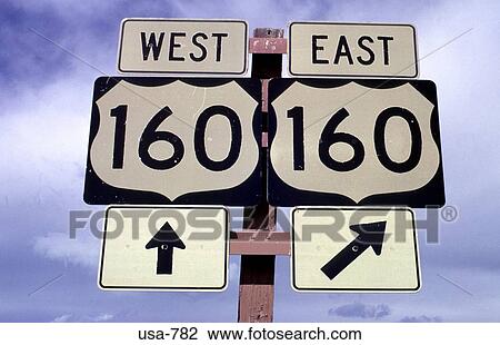 Stock Image - Road Signs Utah. Fotosearch