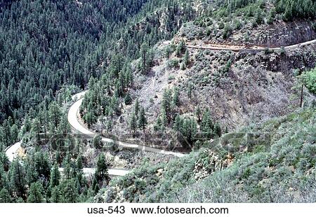Road Winding up Mountainside Arizona View Large Photo Image Stock Image - Road Winding up Mountainside Arizona. Fotosearch
