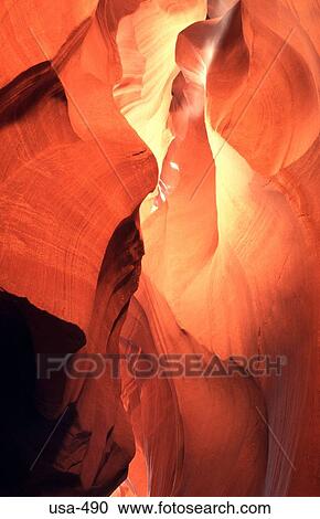 Stock Image - Rock Formation Antelope Canyon Page Arizona. Fotosearch
