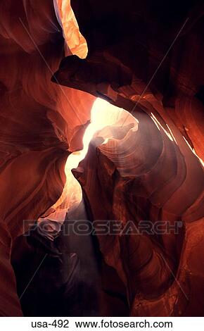 Stock Image - Rock Formation Antelope Canyon Page Arizona. Fotosearch