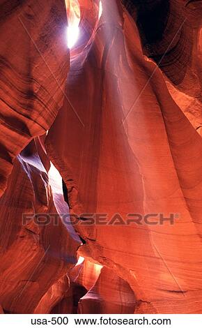 Stock Image - Rock Formation Antelope Canyon Page Arizona. Fotosearch