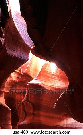 Stock Image - Rock Formations Antelope Canyon Page Arizona. Fotosearch