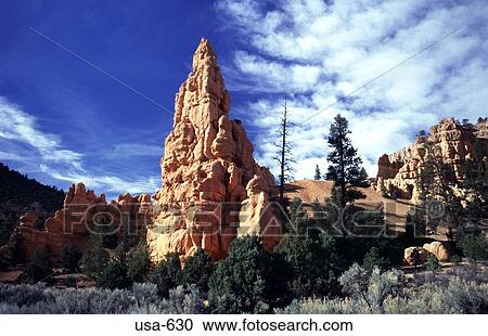 Stock Image - Rock Pillar Bryce Canyon Utah. Fotosearch