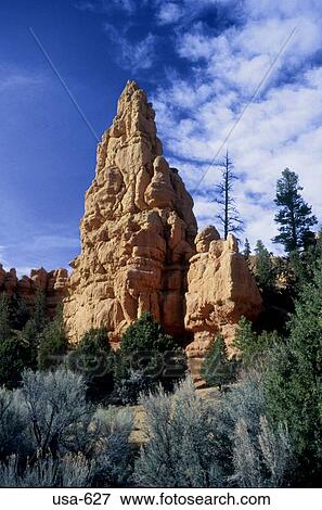 Rock Pillar Bryce Canyon Utah View Large Photo Image Stock Photo - Rock Pillar Bryce Canyon Utah. Fotosearch