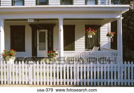 Stock Photo - Rural Timber House Maryland USA. Fotosearch
