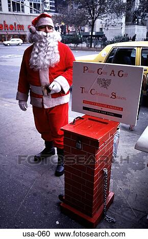 Santa Claus for charity New York City View Large Photo Image Stock Image - Santa Claus for charity New York City. Fotosearch