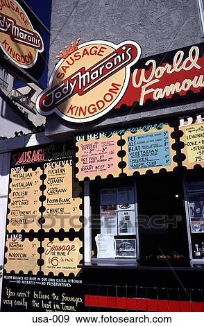 Sausage Kingdom Cafe Los Angeles View Large Photo Image Stock Photo - Sausage Kingdom Cafe Los Angeles. Fotosearch