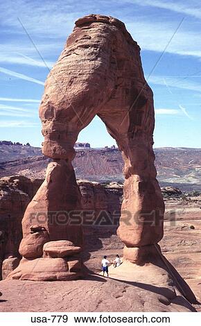 Stock Photo - Side View of Delicate Arch Utah. Fotosearch