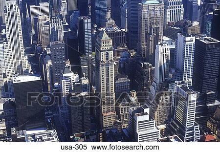 Skyscrapers Manhattan New York View Large Photo Image Stock Photography - Skyscrapers Manhattan New York. Fotosearch
