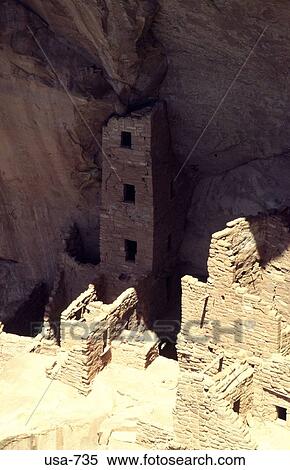 Square Tower House Mesa Verde National Park Colorado View Large Photo Image Stock Photography - Square Tower House Mesa Verde National Park Colorado. Fotosearch