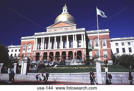 State House Boston Common Boston USASA View Large Photo Image Picture - State House Boston Common Boston USASA. Fotosearch
