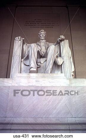 Stock Image - Statue of Abraham Lincoln Washington D. C.. Fotosearch
