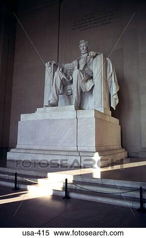 Stock Photography - Statue of Abraham Lincoln Washington D. C.. Fotosearch