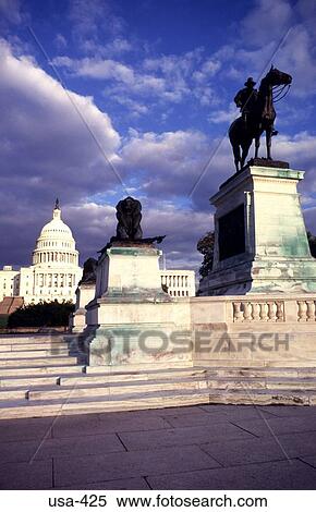Statue of Horse and Rider Capitol Hill Washington View Large Photo Image Stock Photography - Statue of Horse and Rider Capitol Hill Washington. Fotosearch