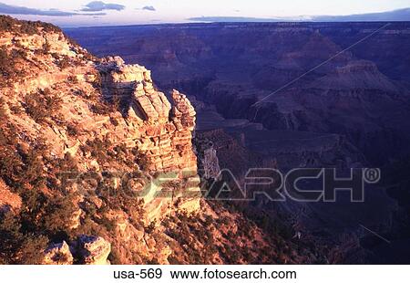 Sunlit Cliffside Grand Canyon Arizona View Large Photo Image Stock Photo - Sunlit Cliffside Grand Canyon Arizona. Fotosearch