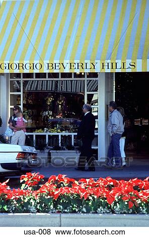 Upmarket shop Rodeo Drive Los Angeles View Large Photo Image Stock Photo - Upmarket shop Rodeo Drive Los Angeles. Fotosearch