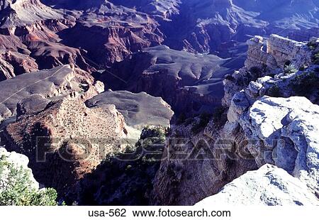 Stock Image - View of a Deep Gorge Grand Canyon Arizona. Fotosearch