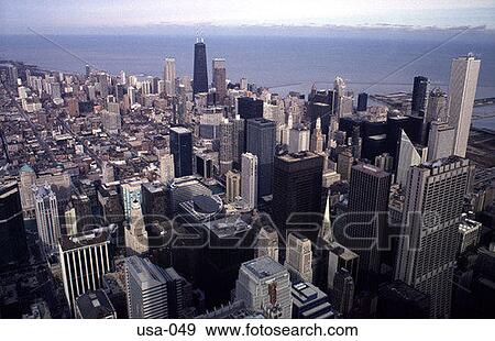 View of Chicago from the Sears Tower View Large Photo Image Stock Photo - View of Chicago from the Sears Tower. Fotosearch