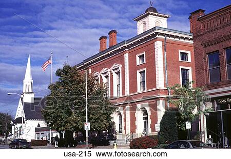 View of Street and Church Windsor Vermont View Large Photo Image Stock Photography - View of Street and Church Windsor Vermont. Fotosearch