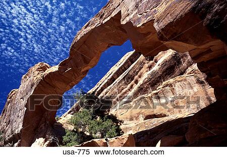 Stock Photography - View of Wall Arch from below Utah. Fotosearch