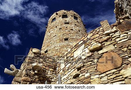 Viewing Tower Grand Canyon Arizona View Large Photo Image Stock Photograph - Viewing Tower Grand Canyon Arizona. Fotosearch
