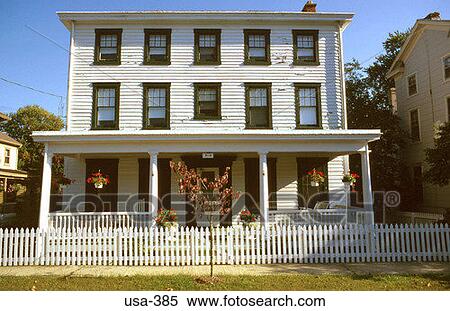 White Timber Framed House Maryland USA View Large Photo Image Stock Photography - White Timber Framed House Maryland USA. Fotosearch