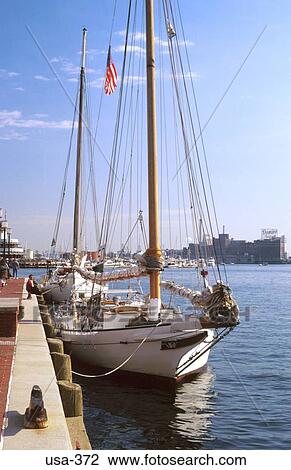 Yacht at Quayside Baltimore USA View Large Photo Image Stock Image - Yacht at Quayside Baltimore USA. Fotosearch