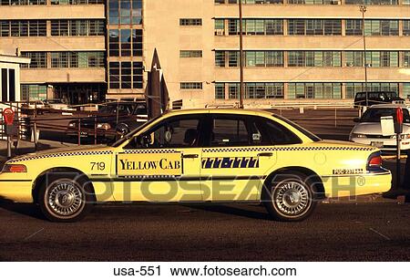 Yellow Taxi on Denver Street View Large Photo Image Stock Image - Yellow Taxi on Denver Street. Fotosearch