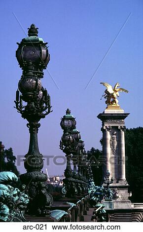Alexander III Bridge Paris France View Large Photo Image Stock Image - Alexander III Bridge Paris France. Fotosearch