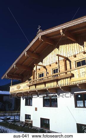 Alpine House Austria View Large Photo Image Stock Image - Alpine House Austria. Fotosearch