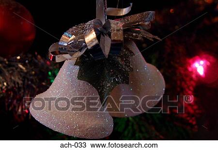 Bells Decorations on Christmas Tree View Large Photo Image Stock Image - Bells Decorations on Christmas Tree. Fotosearch
