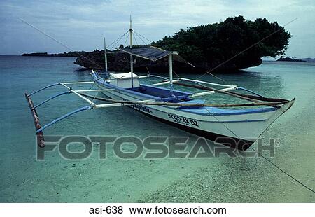 Boat Moored at Boracay Island The Philippines Asia View Large Photo Image Stock Photo - Boat Moored at Boracay Island The Philippines Asia. Fotosearch