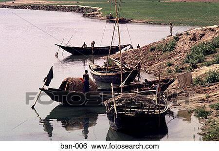 Boats on Burigana River Dhaka Bangladesh Asia View Large Photo Image Stock Photograph - Boats on Burigana River Dhaka Bangladesh Asia. Fotosearch
