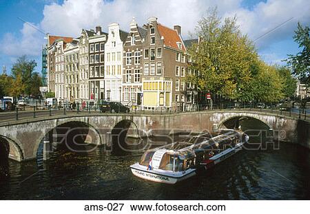 Canal and Buildings Leidsegracht Amsterdam Holland View Large Photo Image Stock Photo - Canal and Buildings Leidsegracht Amsterdam Holland. Fotosearch