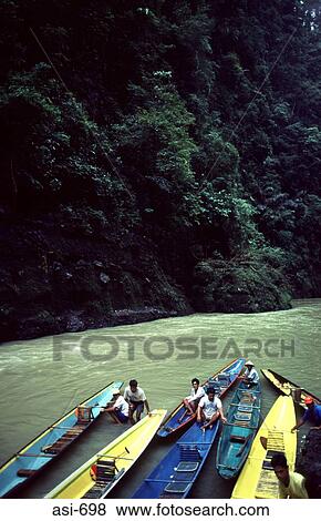 Canoes Moored on Pagsanjan River The Philippines View Large Photo Image Stock Photo - Canoes Moored on Pagsanjan River The Philippines. Fotosearch
