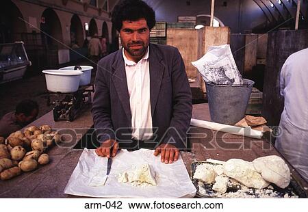 Cheese Seller Indoor Market Yerevan Armenia View Large Photo Image Stock Image - Cheese Seller Indoor Market Yerevan Armenia. Fotosearch