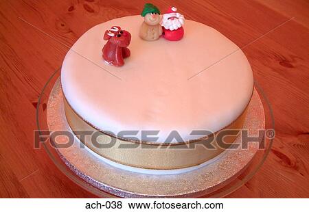 Christmas Cake View Large Photo Image Stock Photo - Christmas Cake. Fotosearch
