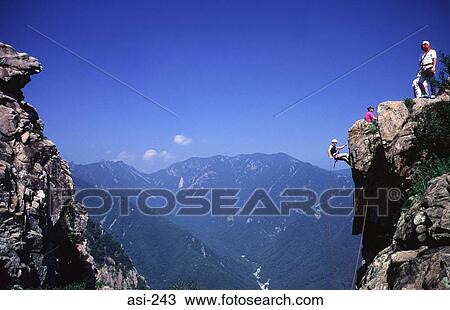 Climbers in Sorak-san National Park Korea Asia View Large Photo Image Stock Image - Climbers in Sorak-san National Park Korea Asia. Fotosearch