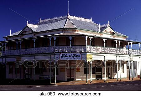 Colonial Style Pub Childers Queensland Australia View Large Photo Image Stock Image - Colonial Style Pub Childers Queensland Australia. Fotosearch