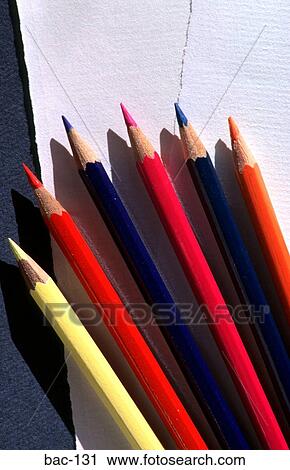 Coloured Pencil Arrangement on Paper View Large Photo Image Stock Image - Coloured Pencil Arrangement on Paper. Fotosearch