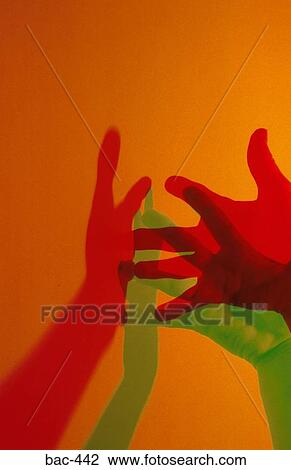 Coloured Shadows Cast by a Hand View Large Photo Image Stock Image - Coloured Shadows Cast by a Hand. Fotosearch