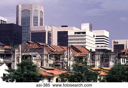 Contrasting Architecture Singapore Asia View Large Photo Image Stock Photography - Contrasting Architecture Singapore Asia. Fotosearch
