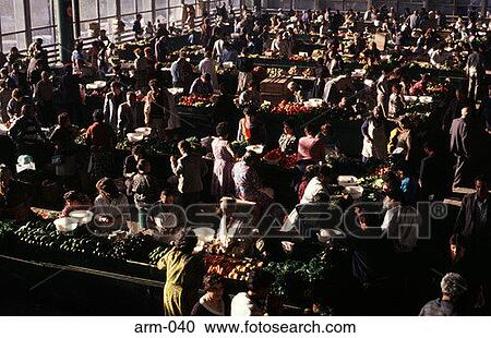 Crowded Indoor Market Yerevan Armenia View Large Photo Image Stock Image - Crowded Indoor Market Yerevan Armenia. Fotosearch